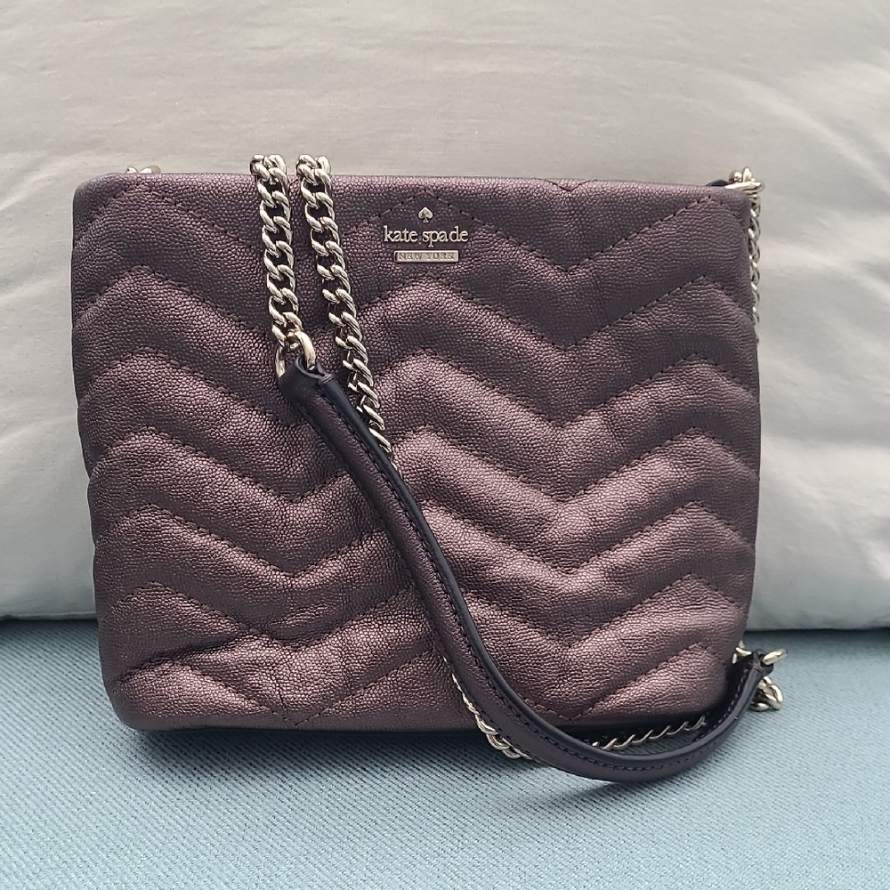 Kate Spade Reese Park Ellery Quilted Leather Crossbody Bag - Bronze